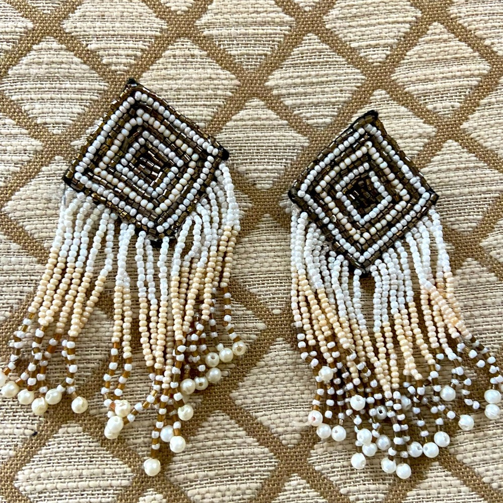 Boho beaded earrings